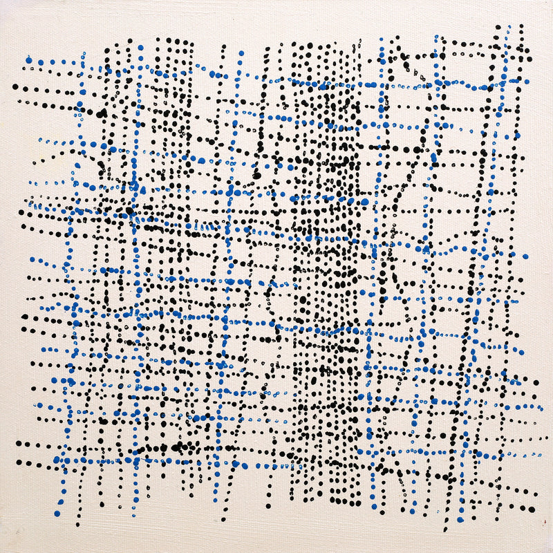 Aboriginal Artwork by Julie Nangala Robertson, Mina Mina Jukurrpa (Mina Mina Dreaming) - Ngalyipi, 30x30cm