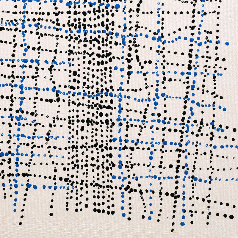 Aboriginal Artwork by Julie Nangala Robertson, Mina Mina Jukurrpa (Mina Mina Dreaming) - Ngalyipi, 30x30cm