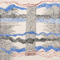 Aboriginal Artwork by Julie Nangala Robertson, Mina Mina Jukurrpa (Mina Mina Dreaming) - Ngalyipi, 30x30cm