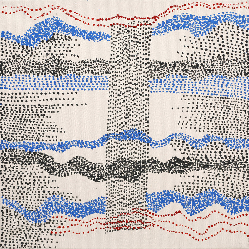 Aboriginal Artwork by Julie Nangala Robertson, Mina Mina Jukurrpa (Mina Mina Dreaming) - Ngalyipi, 30x30cm