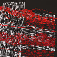 Aboriginal Artwork by Julie Nangala Robertson, Mina Mina Jukurrpa, 46x46cm