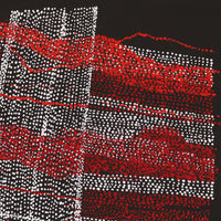 Aboriginal Artwork by Julie Nangala Robertson, Mina Mina Jukurrpa, 46x46cm