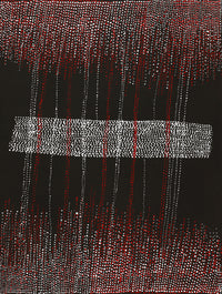 Aboriginal Artwork by Julie Nangala Robertson, Mina Mina Jukurrpa, 61x46cm