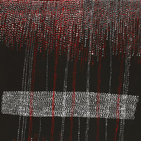 Aboriginal Artwork by Julie Nangala Robertson, Mina Mina Jukurrpa, 61x46cm