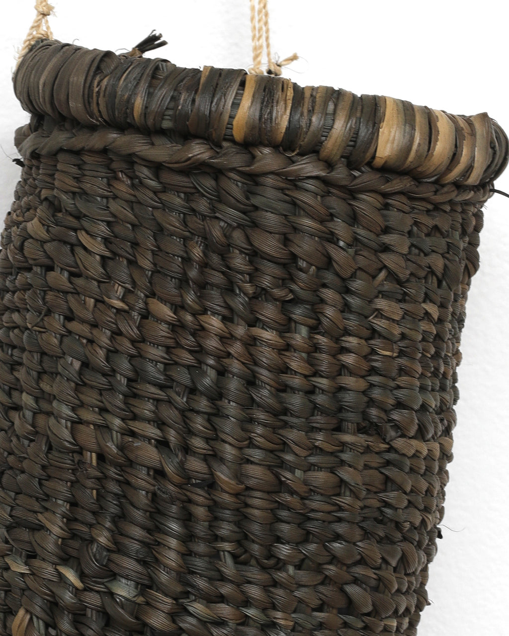 Aboriginal Artwork by Julieanne Malibirr, Gapuwiyak - Woven Dilly Bag