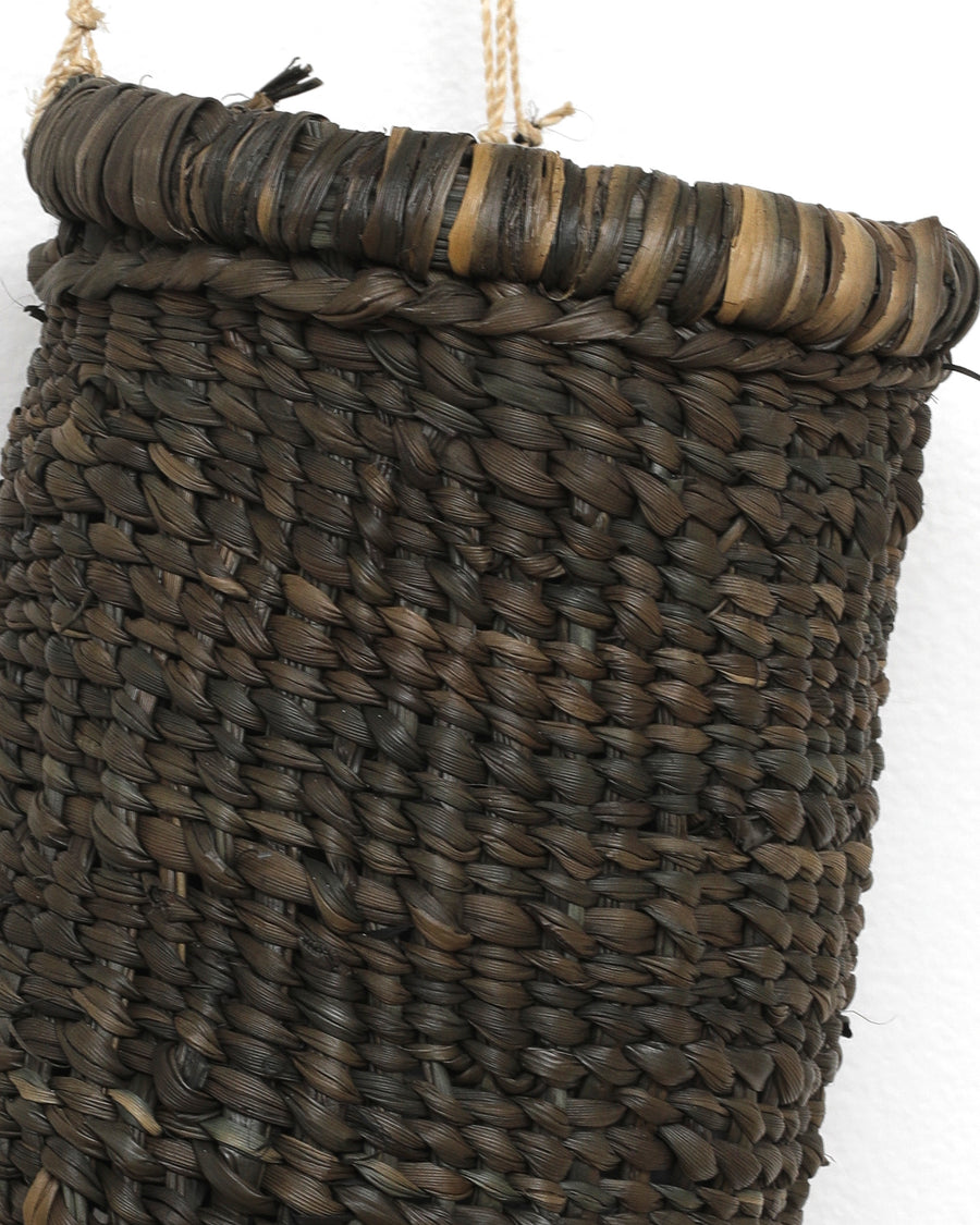 Aboriginal Artwork by Julieanne Malibirr, Gapuwiyak - Woven Dilly Bag