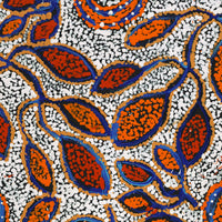 Aboriginal Artwork by Juliette Nampijinpa Brown, Ngapa Jukurrpa (Water Dreaming) - Mikanji, 76x46cm