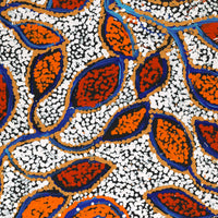 Aboriginal Artwork by Juliette Nampijinpa Brown, Ngapa Jukurrpa (Water Dreaming) - Mikanji, 76x46cm