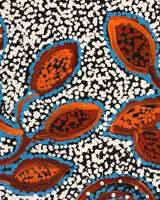 Aboriginal Artwork by Juliette Nampijinpa Brown, Ngapa Jukurrpa (Water Dreaming) - Mikanji, 50x40cm