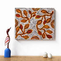 Aboriginal Artwork by Juliette Nampijinpa Brown, Ngapa Jukurrpa (Water Dreaming) - Mikanji, 50x40cm