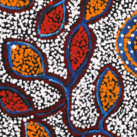 Aboriginal Artwork by Juliette Nampijinpa Brown, Ngapa Jukurrpa (Water Dreaming) - Mikanji, 61x46cm