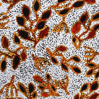 Aboriginal Artwork by Juliette Nampijinpa Brown, Ngapa Jukurrpa (Water Dreaming) - Mikanji, 61x61cm