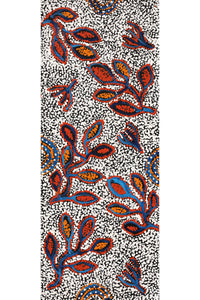 Aboriginal Artwork by Juliette Nampijinpa Brown, Ngapa Jukurrpa (Water Dreaming) - Mikanji, 76x30cm
