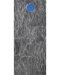 Aboriginal Artwork by Justinna Napaljarri Sims, Yanjirlpirri or Napaljarri-Warnu Jukurrpa (Star or Seven Sisters Dreaming), 107x46cm