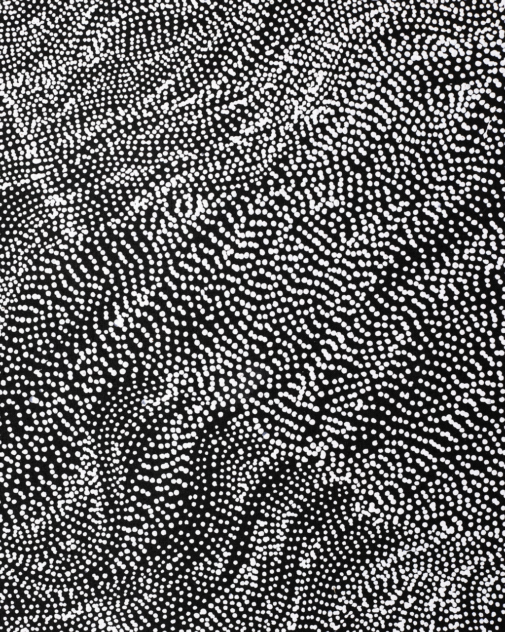 Aboriginal Artwork by Justinna Napaljarri Sims, Yanjirlpirri or Napaljarri-Warnu Jukurrpa (Star or Seven Sisters Dreaming), 107x76cm