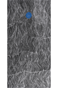 Aboriginal Artwork by Justinna Napaljarri Sims, Yanjirlpirri or Napaljarri-Warnu Jukurrpa (Star or Seven Sisters Dreaming), 122x61cm