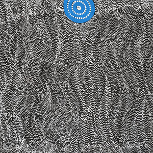 Aboriginal Artwork by Justinna Napaljarri Sims, Yanjirlpirri or Napaljarri-Warnu Jukurrpa (Star or Seven Sisters Dreaming), 183x76cm - ART ARK®