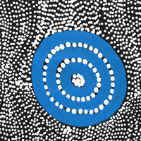 Aboriginal Artwork by Justinna Napaljarri Sims, Yanjirlpirri or Napaljarri-Warnu Jukurrpa (Star or Seven Sisters Dreaming), 183x76cm
