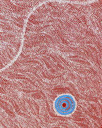 Justinna Napaljarri Sims, Yanjirlpirri or Napaljarri-Warnu Jukurrpa (Star or Seven Sisters Dreaming), 76x61cm