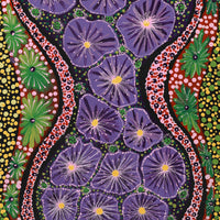 Aboriginal Artwork by Kanytjupai Baker, Ngayuku Ngura, 107x46cm