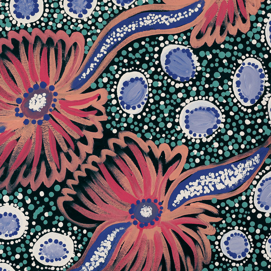 Aboriginal Artwork by Kanytjupai Baker, Ngayuku Ngura, 61x46cm