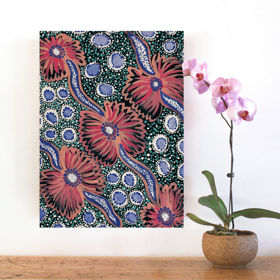 Aboriginal Artwork by Kanytjupai Baker, Ngayuku Ngura, 61x46cm