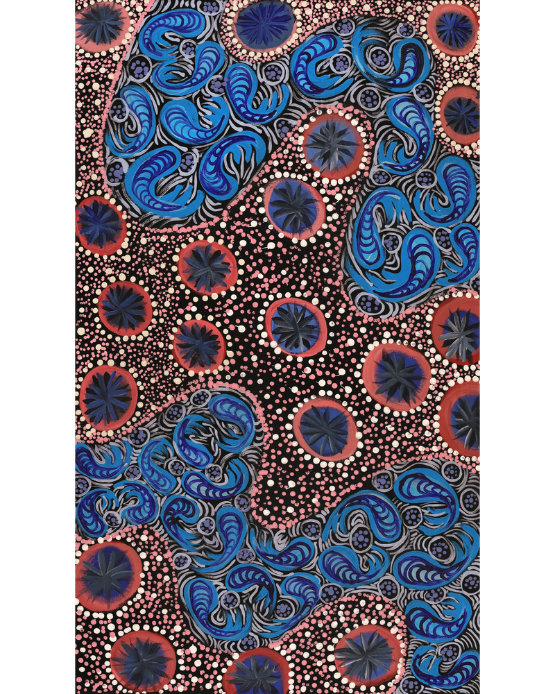 Aboriginal Artwork by Kanytjupai Baker, Walka, 120x70cm