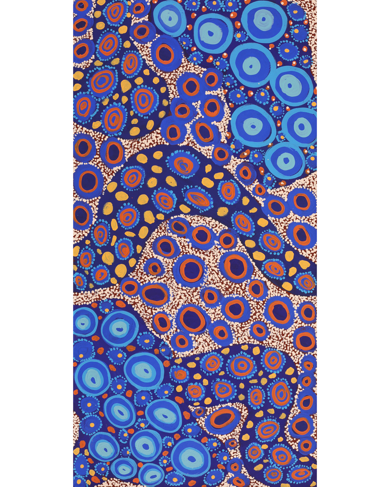 Aboriginal Artwork by Kanytjupai Baker, Ngayuku Ngura, 120x60cm