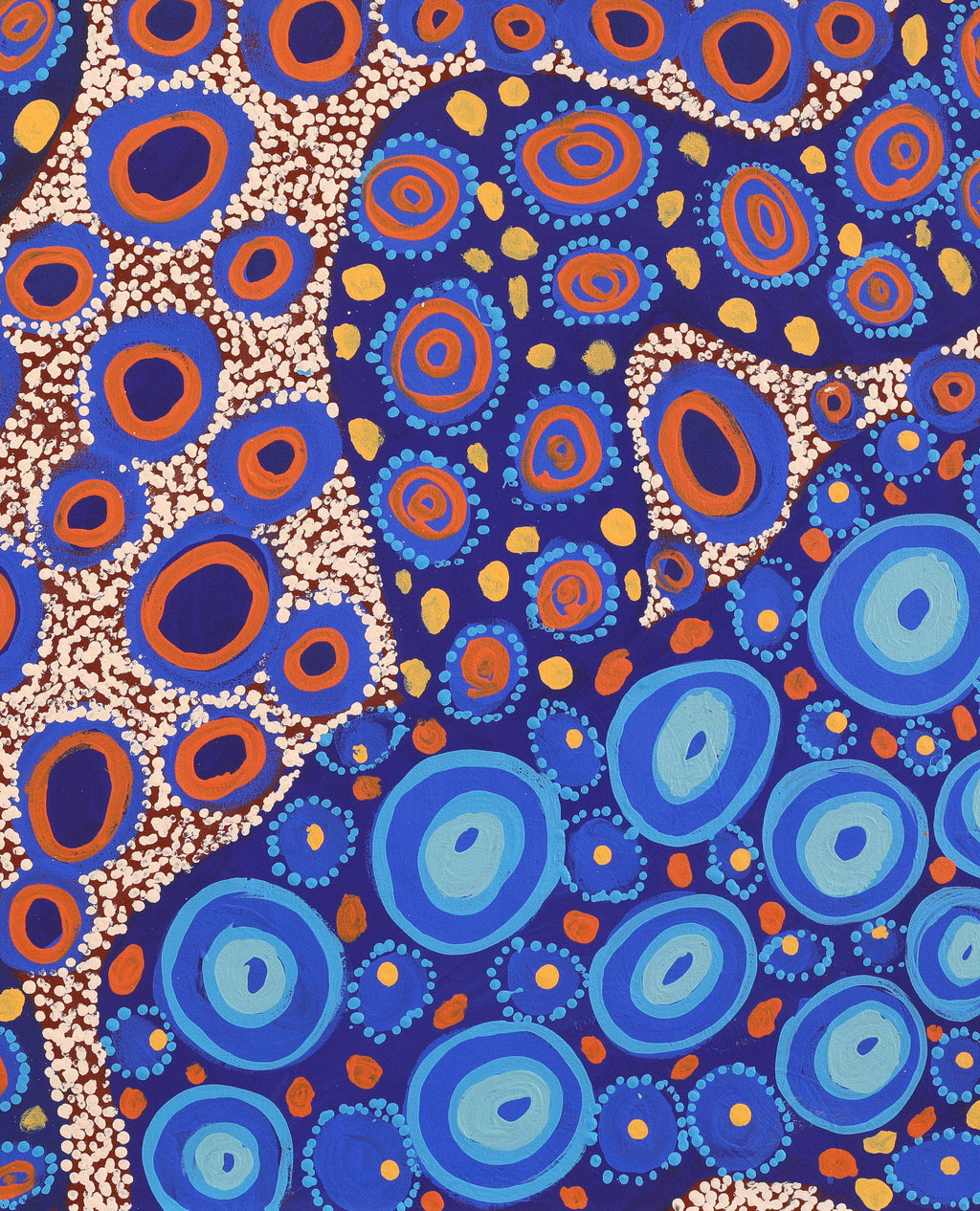 Aboriginal Artwork by Kanytjupai Baker, Ngayuku Ngura, 120x60cm