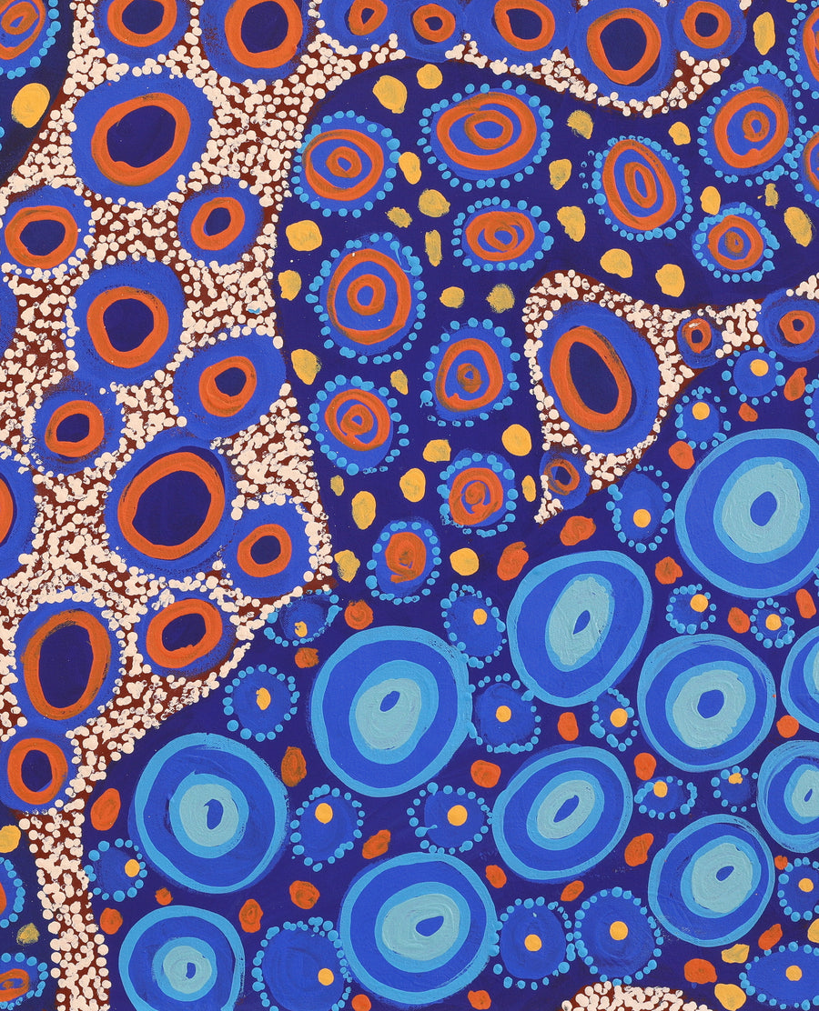 Aboriginal Artwork by Kanytjupai Baker, Ngayuku Ngura, 120x60cm