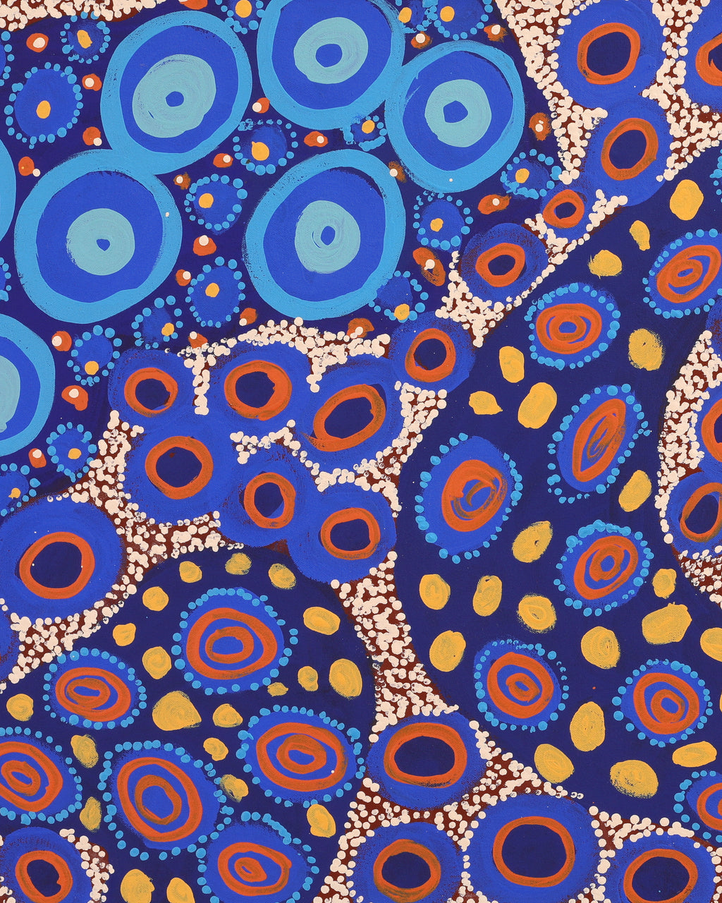 Aboriginal Artwork by Kanytjupai Baker, Ngayuku Ngura, 120x60cm