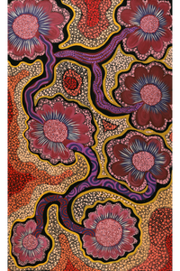 Aboriginal Artwork by Kanytjupai Baker, Walka, 200x122cm