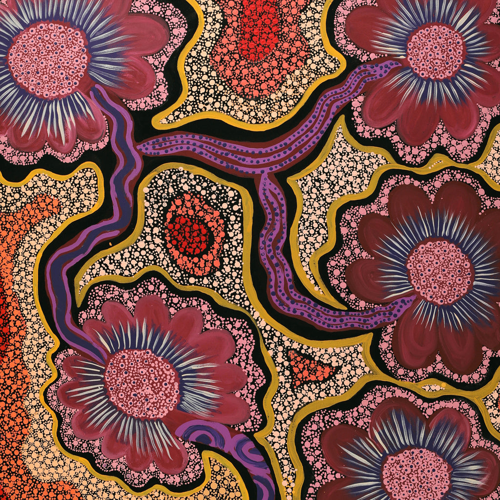 Aboriginal Art by Kanytjupai Baker, Walka, 200x122cm - ART ARK®