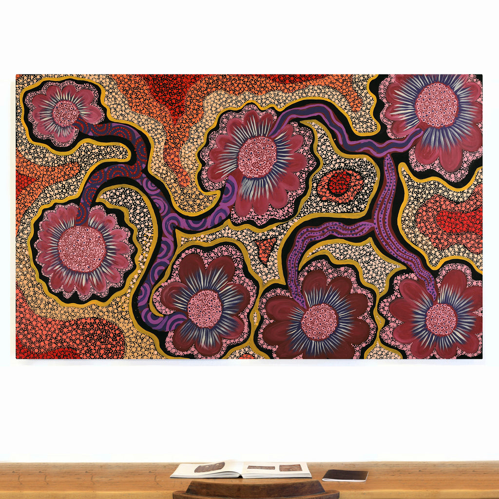 Aboriginal Artwork by Kanytjupai Baker, Walka, 200x122cm