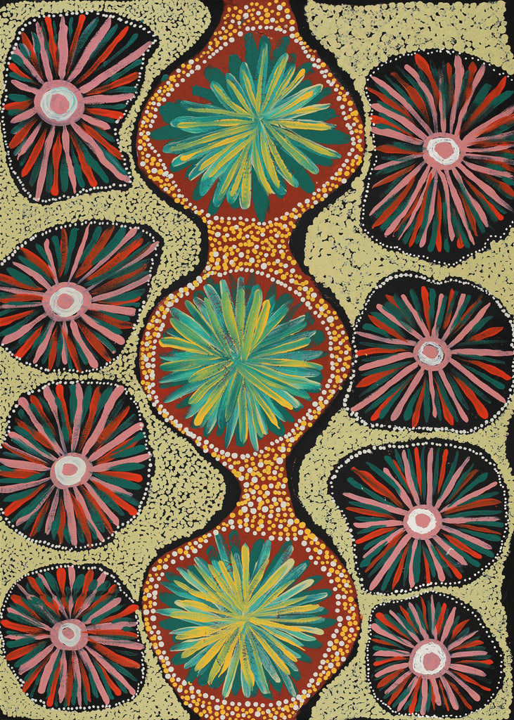 Aboriginal Art by Kanytjupai Baker, Walka, 98x71cm - ART ARK®