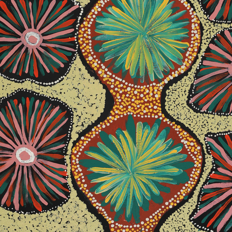 Aboriginal Artwork by Kanytjupai Baker, Walka, 98x71cm