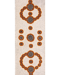 Aboriginal Artwork by Kara Napangardi Ross, Pamapardu Jukurrpa (Flying Ant Dreaming) - Warntungurru, 152x61cm