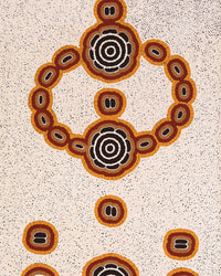 Aboriginal Artwork by Kara Napangardi Ross, Pamapardu Jukurrpa (Flying Ant Dreaming) - Warntungurru, 152x61cm