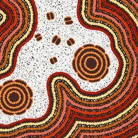 Aboriginal Artwork by Kara Napangardi Ross, Pamapardu Jukurrpa (Flying Ant Dreaming) - Warntungurru, 76x46cm