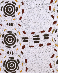 Aboriginal Artwork by Kara Napangardi Ross, Pamapardu Jukurrpa (Flying Ant Dreaming) - Warntungurru, 91x46cm