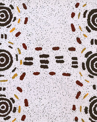 Aboriginal Artwork by Kara Napangardi Ross, Pamapardu Jukurrpa (Flying Ant Dreaming) - Warntungurru, 91x46cm