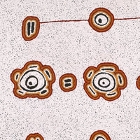 Aboriginal Artwork by Kara Napangardi Ross, Pamapardu Jukurrpa (Flying Ant Dreaming) - Warntungurru, 91x76cm
