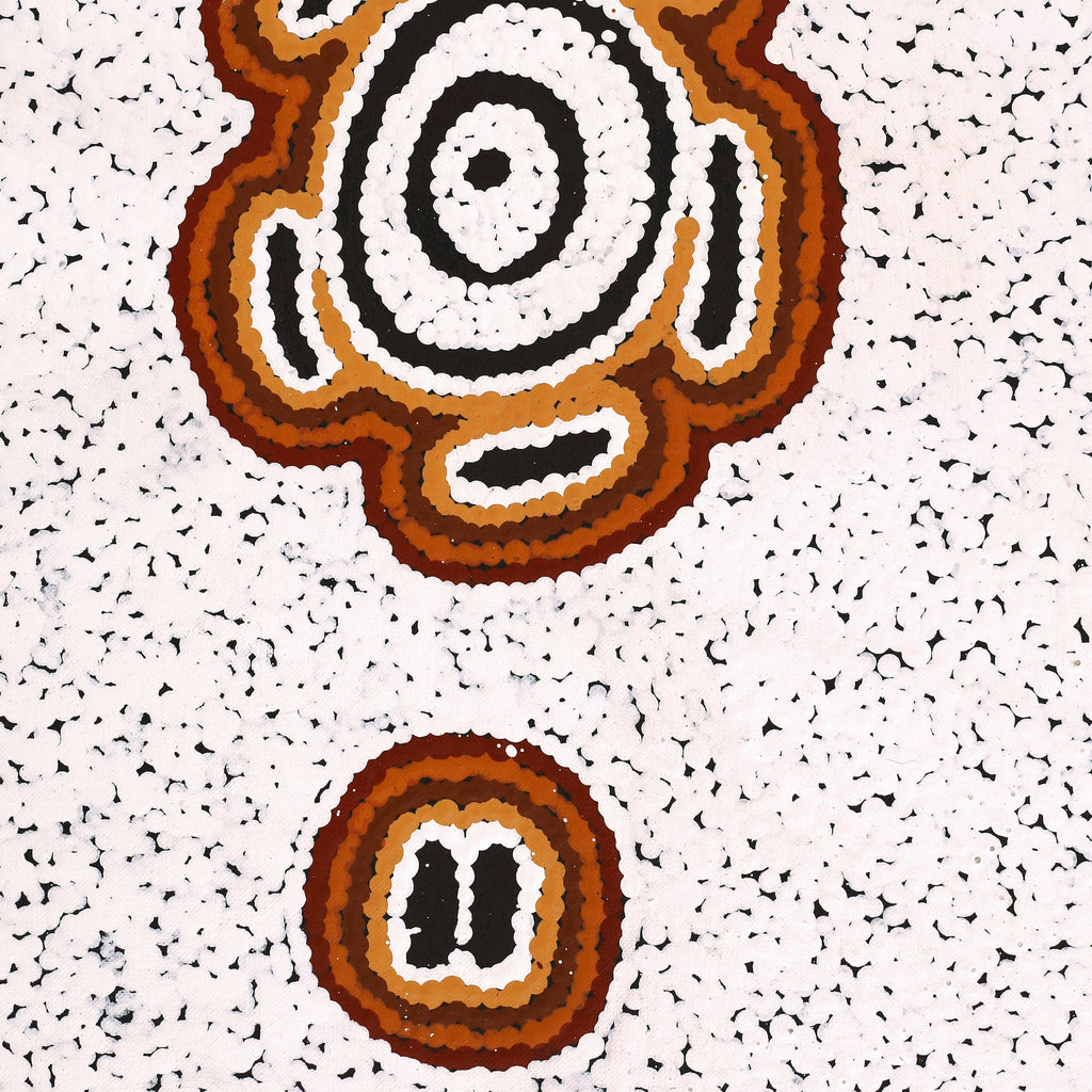 Aboriginal Artwork by Kara Napangardi Ross, Pamapardu Jukurrpa (Flying Ant Dreaming) - Warntungurru, 91x76cm