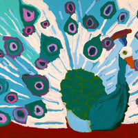 Aboriginal Artwork by Karen Napaljarri Barnes, Peacock, 107x76cm