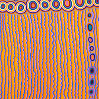 Aboriginal Artwork by Kasey-Anne Nampijinpa Gallagher, Water Dreaming - Pirlinyarnu, 152x76cm
