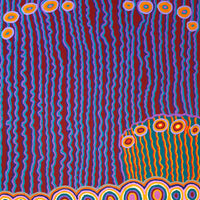 Aboriginal Art by Kasey-Anne Nampijinpa Gallagher, Water Dreaming - Pirlinyarnu, 152x76cm - ART ARK®