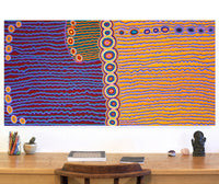 Aboriginal Artwork by Kasey-Anne Nampijinpa Gallagher, Water Dreaming - Pirlinyarnu, 152x76cm