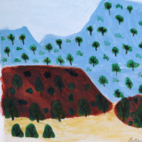 Aboriginal Artwork by Kathleen France, Ljalkaindirma (Mt Hermannsburg), 39.5x27cm
