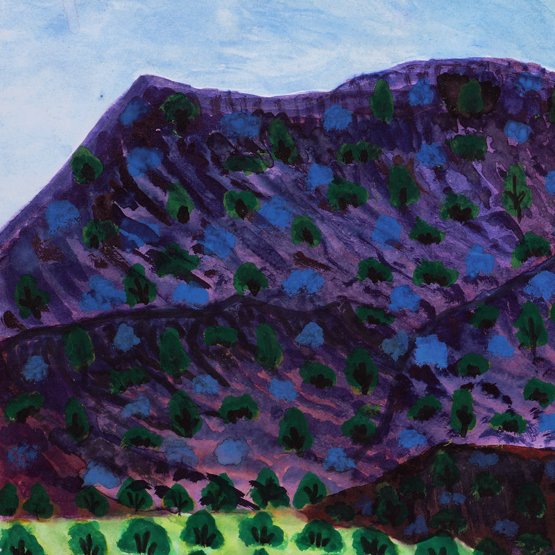 Aboriginal Artwork by Kathleen France, Ljalkaindirma (Mt Hermannsburg), 39.5x27cm