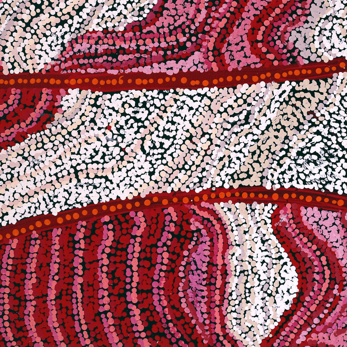 Aboriginal Art by Katie Walatinna, Walatinna, 60x50cm - ART ARK®